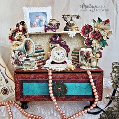 Dresser with "Bohemian wedding" line and Chippies by Katarzyna Nowak