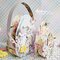 Easter baskets with "Spring is here" line and Decorative Vellum by Katarzyna Nowak