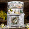 Dresser with a hidden mini album with "Spring is here" line by Dorota Kotowicz