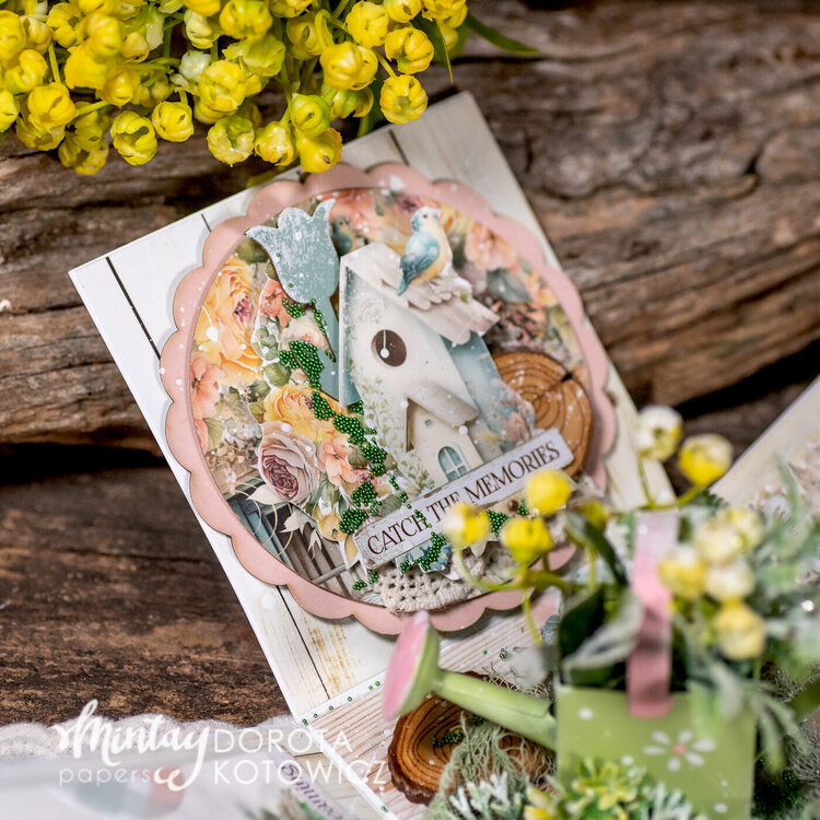 Exploding box with &quot;Spring is here&quot; collection and Chippies by Dorota Kotowicz