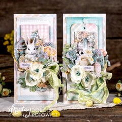 Easter cards with "Spring is here" collection by Dorota Kotowicz