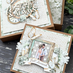 Card with box with Rustic Charms collection by Klaudia Dzierliska