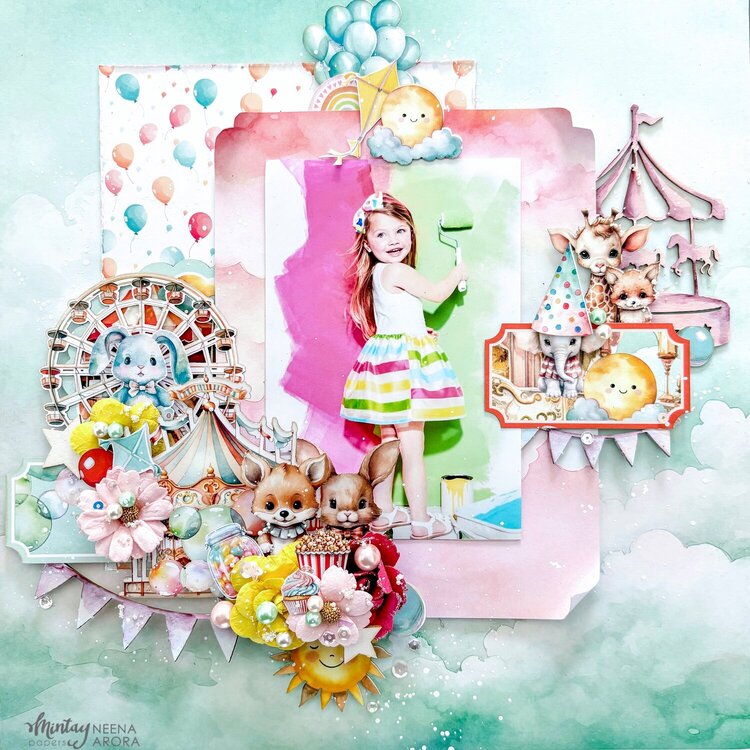 Layout with &quot;Playtime&quot; collection by Neena Arora