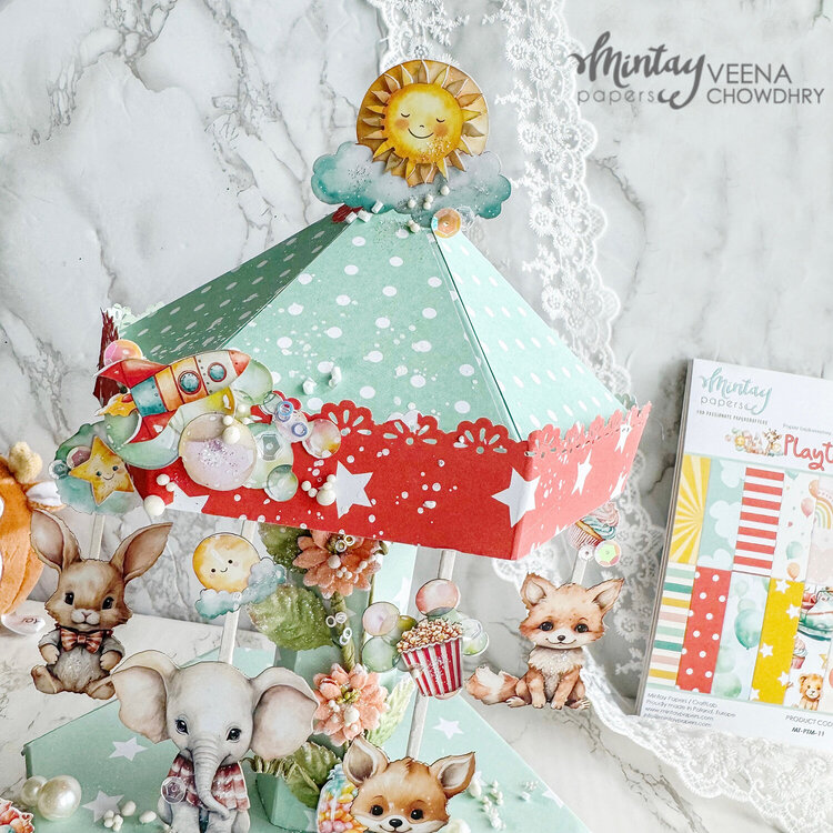 Carousel decor with &quot;Playtime&quot; collection by Veena Chowdhry