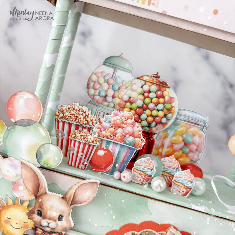 Candy cart with &quot;Playtime&quot; collection by Neena Arora