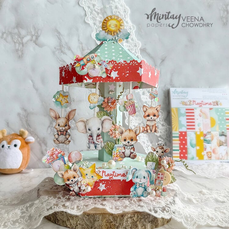 Carousel decor with &quot;Playtime&quot; collection by Veena Chowdhry