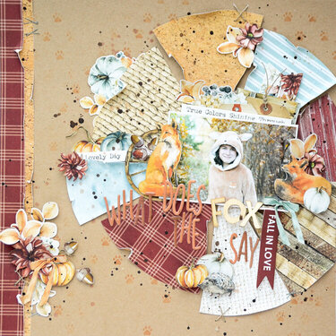 Layout with &quot;Golden days&quot; line by Anna Komenda