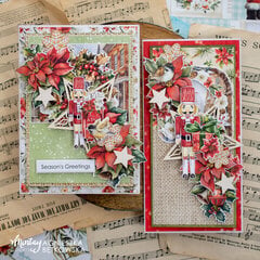 Cards with "White christmas" collection and Chippies by Agnieszka Btkowska