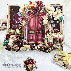 Easel card with "Bohemian wedding" collection by Barbara Paterno