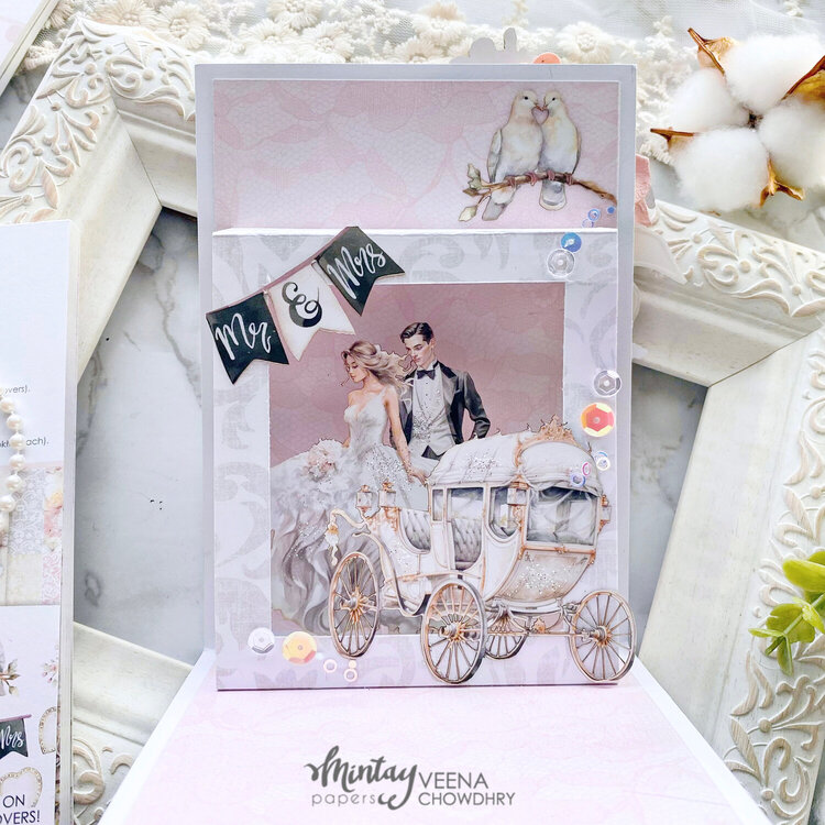 Pop up card with &quot;Always &amp; Forever&quot; collection by Veena Chowdhry