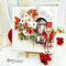 Christmas box and decorative canvas with "White christmas" collection by Barbara Paterno