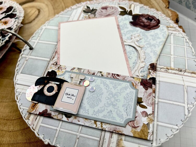 Clock mini album with &quot;Her story&quot; collection by Shannon Allor