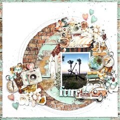 Layout with "Places we go" collection by Shannon Allor