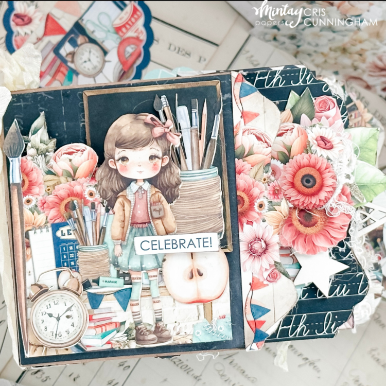 Album with &quot;School days&quot; collection and Autumn Book by Cristina Cunningham 