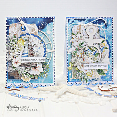 Cards with "Mediterranean heaven" line by Alicia McNamara