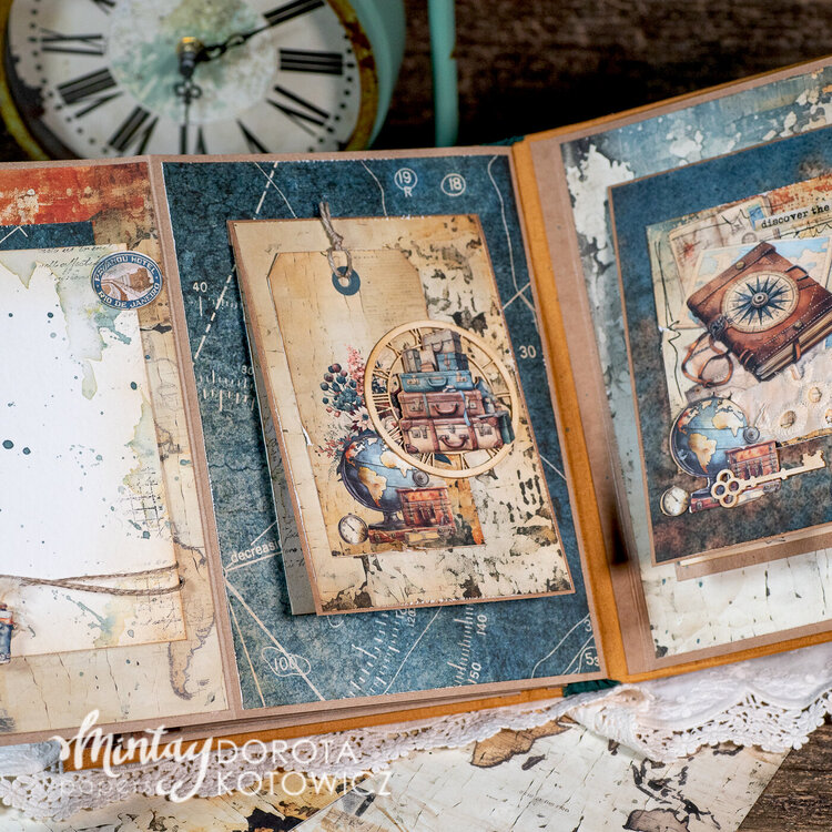 Travel journal with &quot;Traveller&quot; collection by Dorota Kotowicz