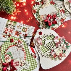 Christmas Garland with Holly Jolly collection