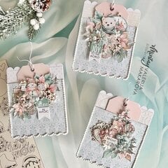 Christmas Envelopes with Pastel Christmas Elements Sheet