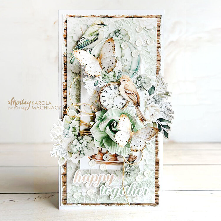 Card with &quot;Rustic charms&quot; collection by Karola Machnacz