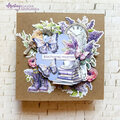 Card with "Lilac garden" collection by Klaudia Dzierliska