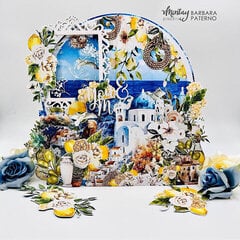 Pop up card with "Mediterranean heaven" collection by Barbara Paterno