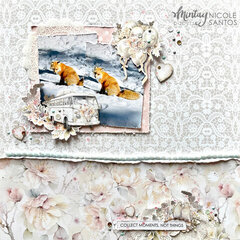 Layout with "Always & Forever" collection by Nicole Santos
