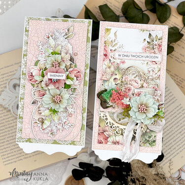 Cards with &quot;Peony garden&quot; collection by Anna Kukla