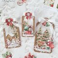 Christmas tags with Holly Jolly collection