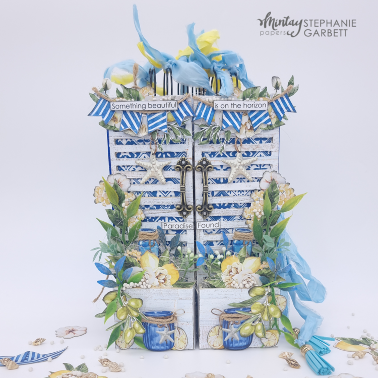 Album with &quot;Mediterranean heaven&quot; collection and Chippies Album Base by Stephanie Garbett