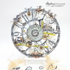 Clock with Chippies and "Mr. Fix It" collection by Stephanie Garbett