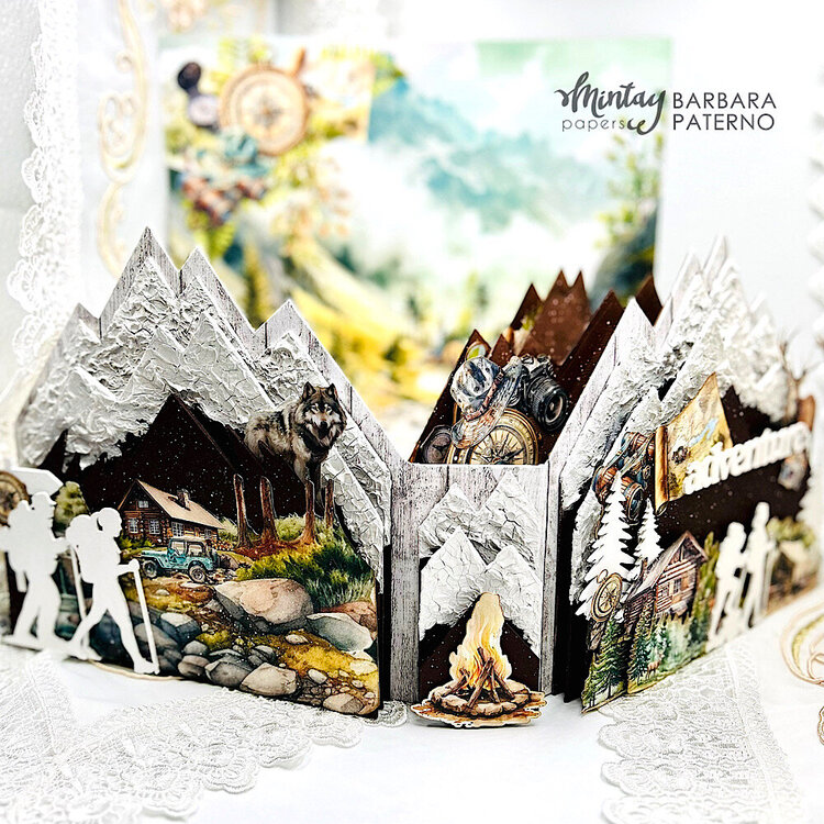 Mini album with &quot;The great outdoors&quot; collection and Chippies by Barbara Paterno