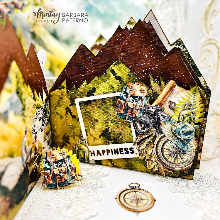 Mini album with &quot;The great outdoors&quot; collection and Chippies by Barbara Paterno