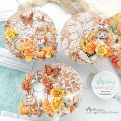 Decors with Autumn Book and Kreativa Stencils by Cris Cunningham