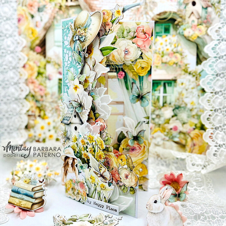 Cards with &quot;Spring is here&quot; collection and Decorative Vellum by Barbara Paterno