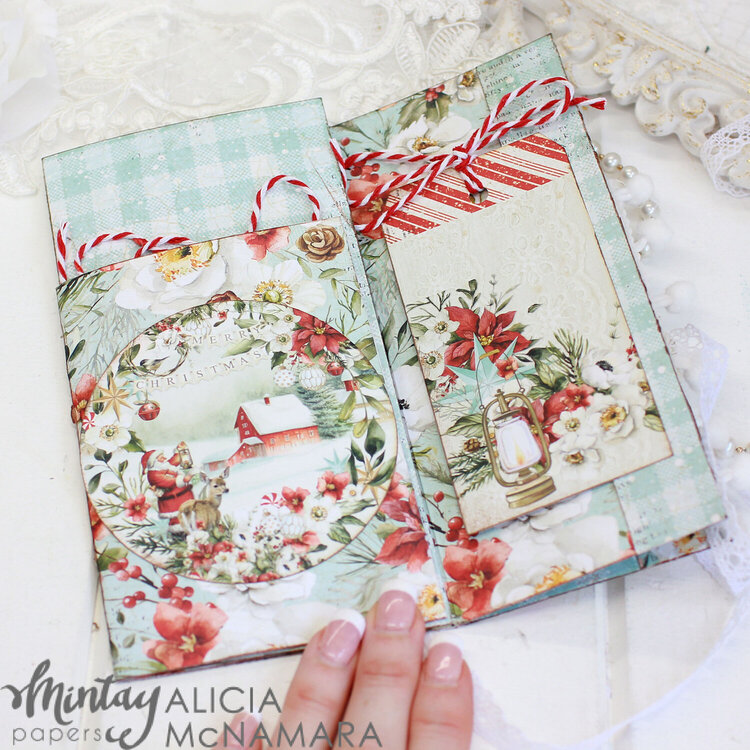 Photo folios with &quot;White christmas&quot; collection by Alicia McNamara