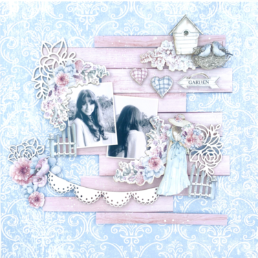 Layout with &quot;Elodie&quot; collection by Valeska Guimaraes