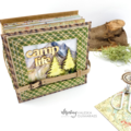 Mini album with "The great outdoors" collection and Chippies by Valeska Guimaraes