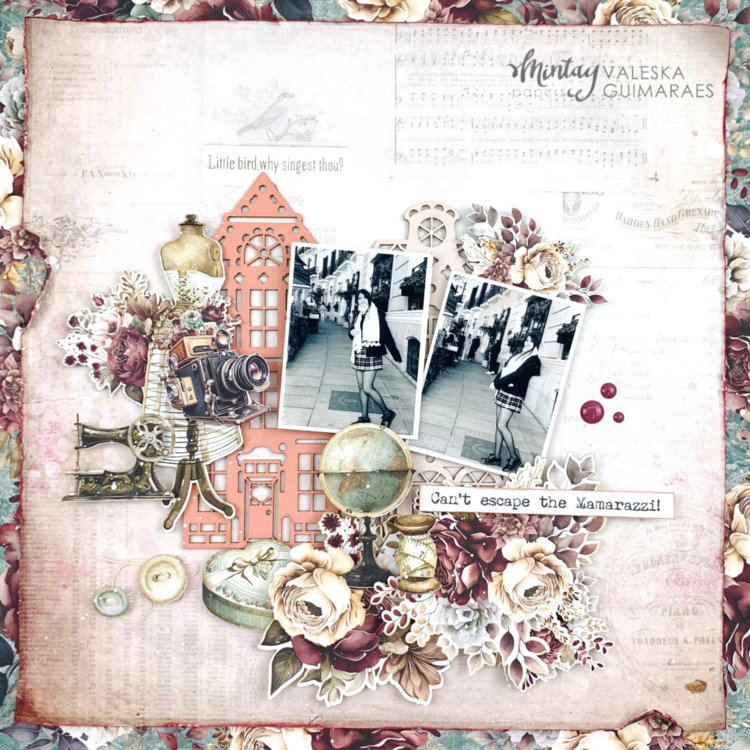Layout made with &quot;Antique shop&quot; line and Chippies by Valeska Guimaraes