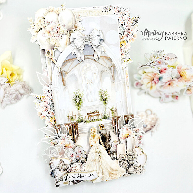 Card and a box with &quot;Always &amp; Forever&quot; collection and Decorative Vellum by Barbara Paterno