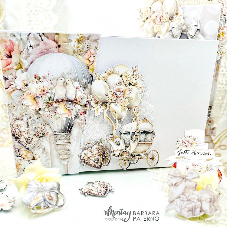 Card and a box with &quot;Always &amp; Forever&quot; collection and Decorative Vellum by Barbara Paterno