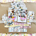 Layout with "Spring is here" collection and Chippies by Nicole Santos