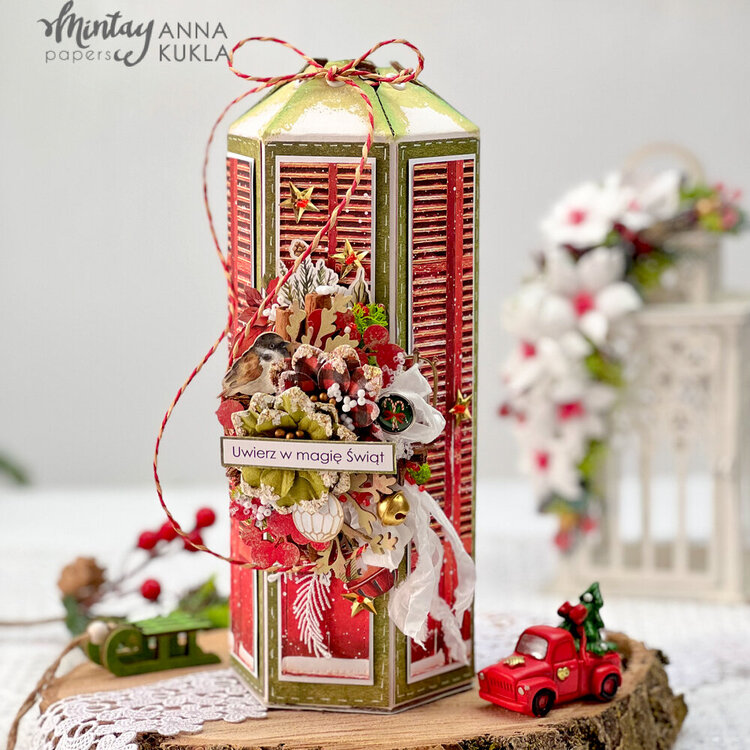 Christmas gift box with &quot;White christmas&quot; collection by Anna Kukla