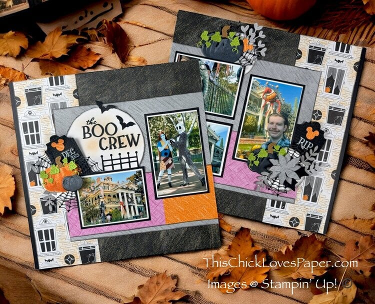 Haunted Mansion Boo Crew 12x12 Scrapbook Layout