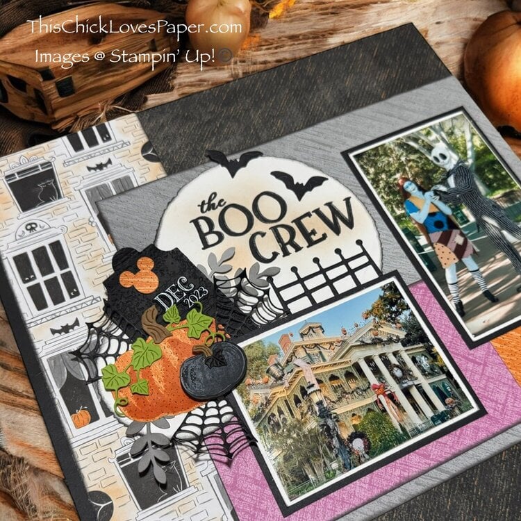 Haunted Mansion Boo Crew 12x12 Scrapbook Layout