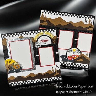 Radiator Springs Cars 12x12 Scrapbook Layout