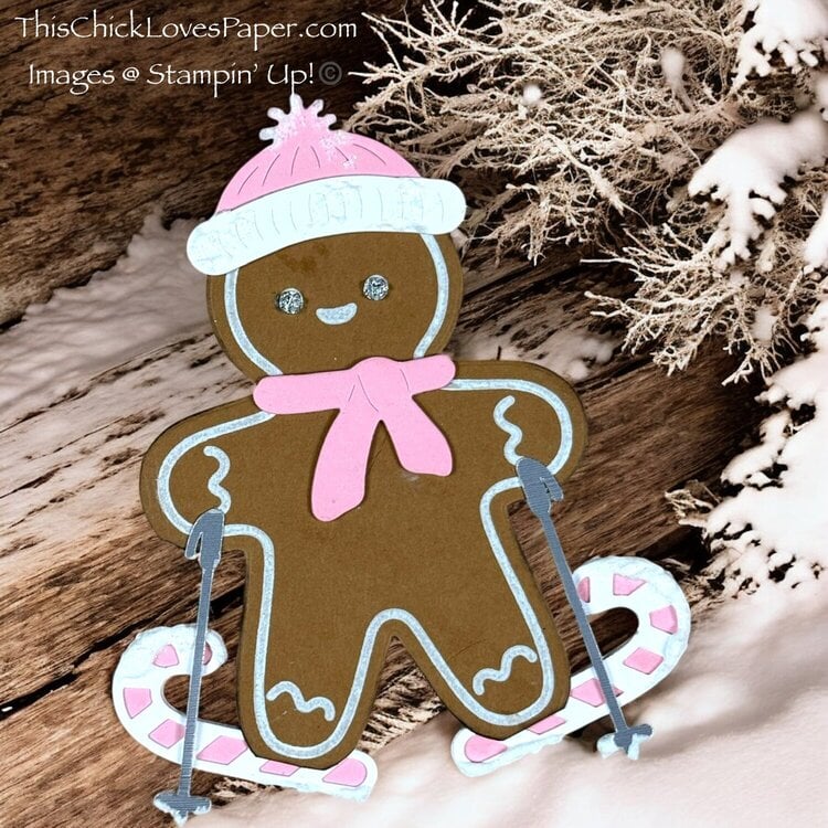 Ski-sons Greetings Gingerbread Winter Card