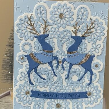 Nordic Deer Christmas Card