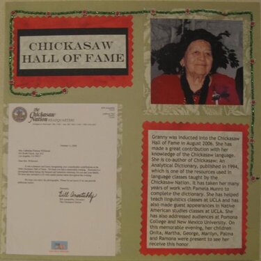 Chickasaw Hall of Fame