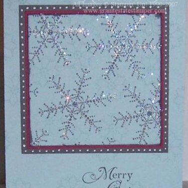 Glittery Snowflake Card