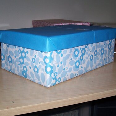 A plain old shoe box transformed!